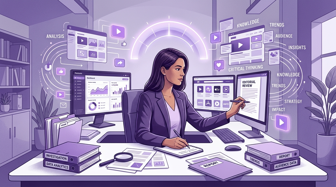 Ilustração de guia informativo sobre comparação de plataformas digitais
